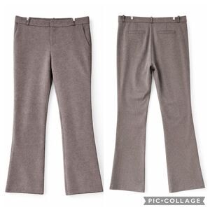Kut from the Kloth Gray Herringbone Dress Pants Women Sz 12 Straight Leg Stretch